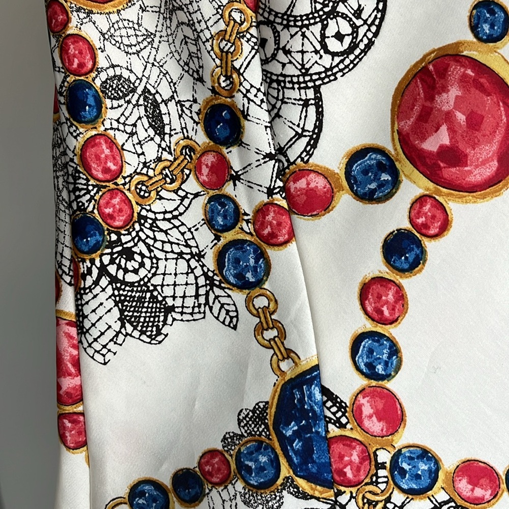 Printed Satin Blouse - Picture 6 of 6